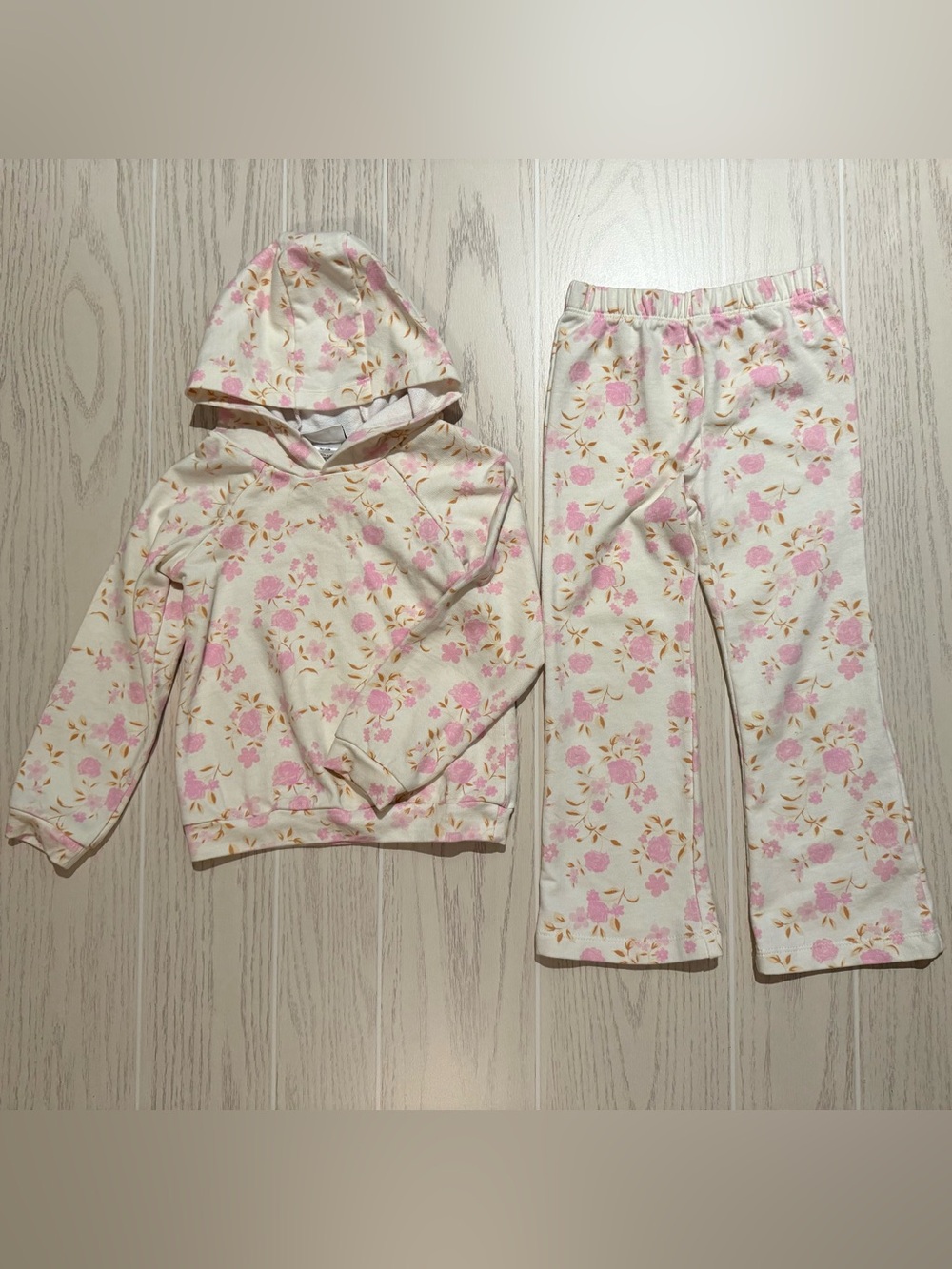 Nicole Miller‎ Girls Floral Hoodie Pants Set Size 5